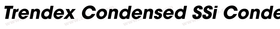 Trendex Condensed SSi Condensed字体转换